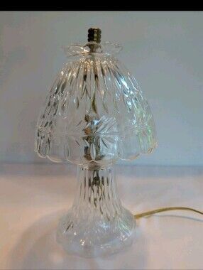 Fairy Lamp Princess House Heritage Romance 24% Lead Crystal Germany 11" x 6"
